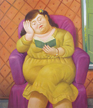 Fernando Botero - Mulher Lendo