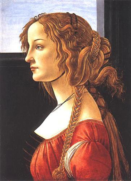 Botticelli - Retrato de uma jovem (1480)