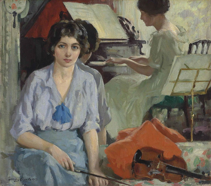 Stanley Cursiter - Musicians (1923)