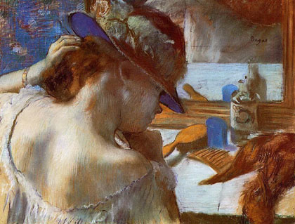 Edgar Degas - Ao espelho (1885-86)