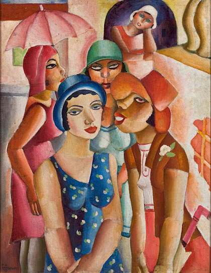 Di Cavalcanti - Cinco Moças de Guaratinguetá, 1930
