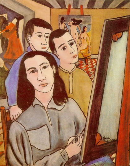 Djanira - Autorretrato no atelier-NY 1945