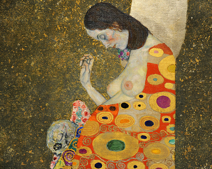 Gustav Klimt - Esperança II (1908), detalhe