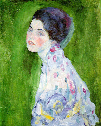 Gustav Klimt - Retrato de moça (1916)