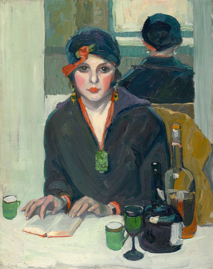 Jane Peterson - Reading at a cafe