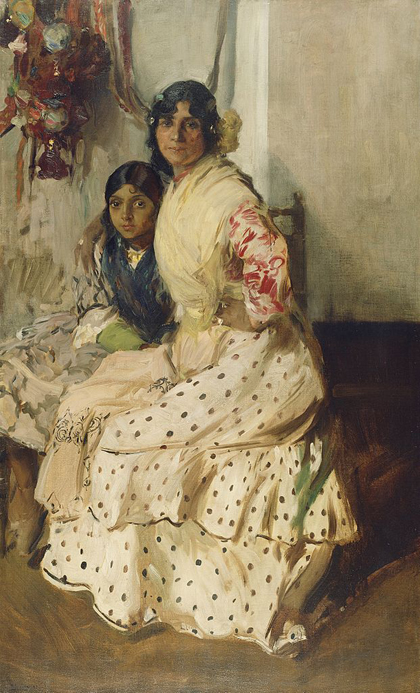 Joaquín Sorolla - Pepilla, a cigana, e sua filha (1910)