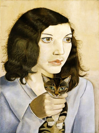 Lucian Freud - Girl with a kitten