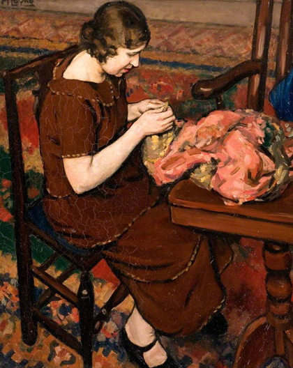 Mabel Frances Layng - The sewing girl