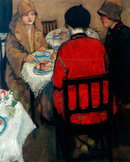Mabel Frances Layng - The tea room