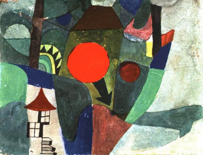 Paul Klee - Com o Sol Poente (1919)