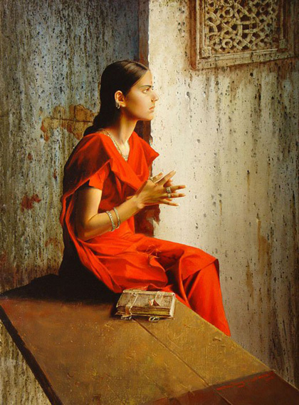 Stanislav Plutenko - The girl in a red sari-2005