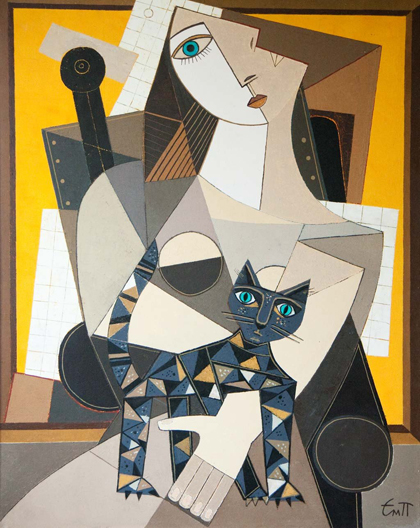 Emanuil Popgenchev - Menina com gato