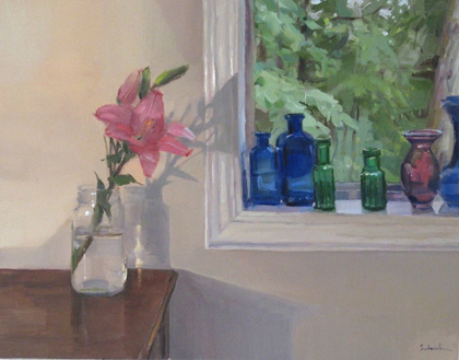 Sarah Sedwick - Pink lily by the window