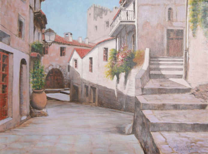 Rugero Valdini, pintor galego, Vieja Calle la Ciudad