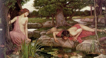 John William Waterhouse, Eco e Narciso (1903)