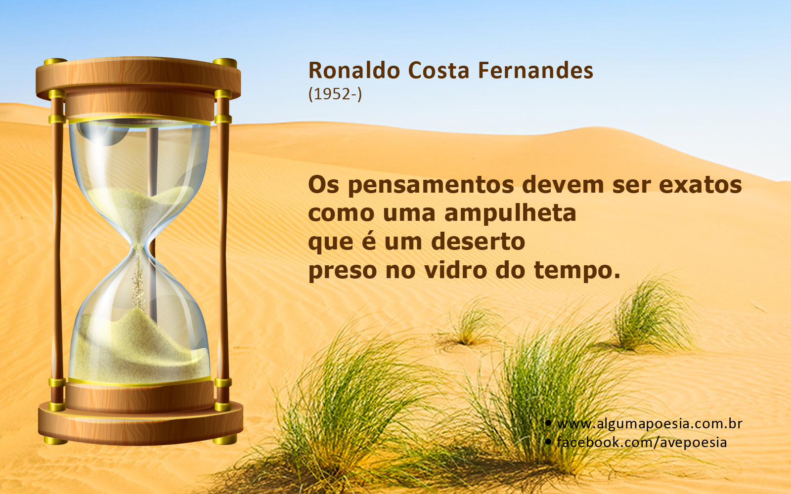 Cartão poético - Ronaldo Costa Fernandes