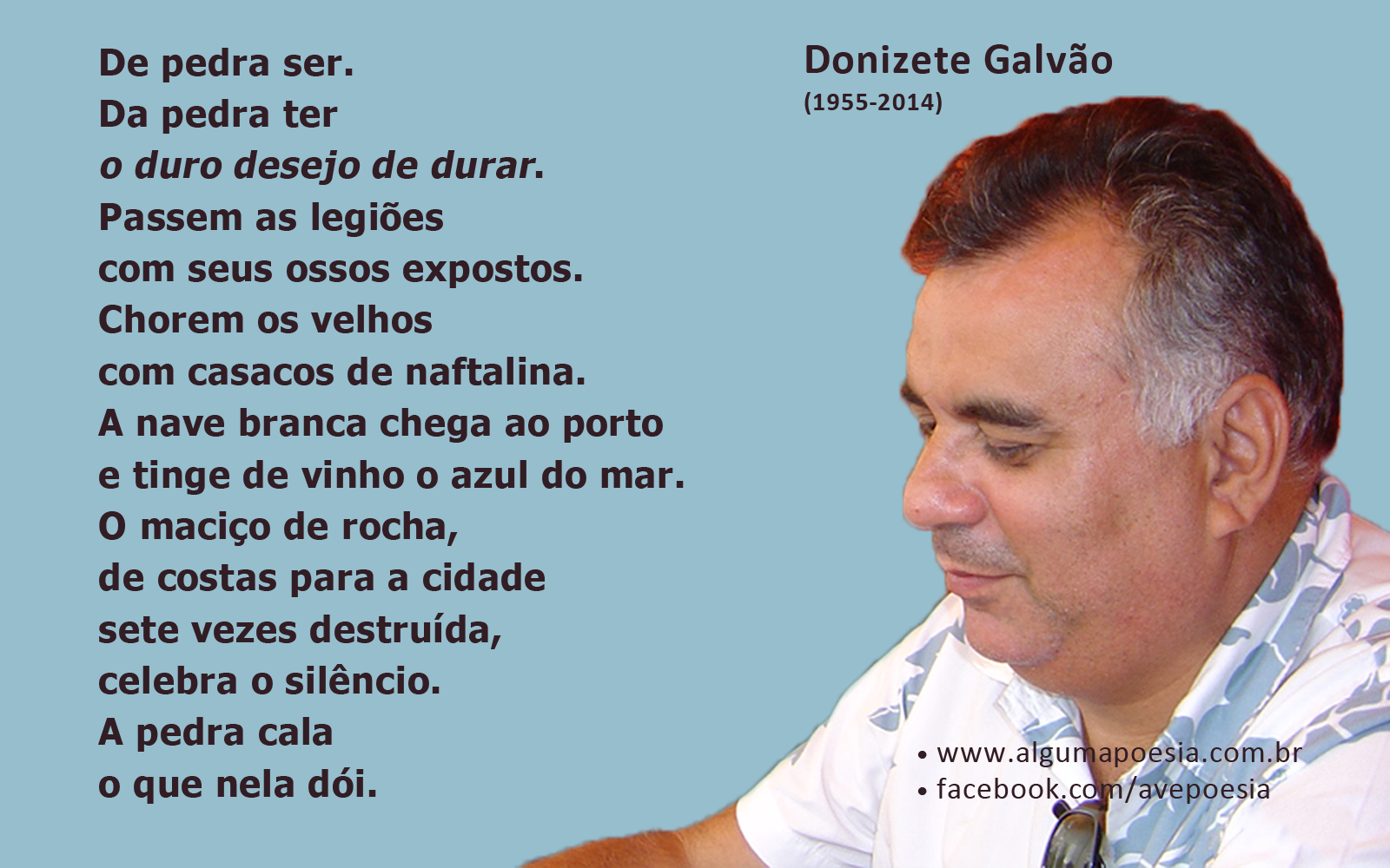 Cartão poético - Donizete Galvão
