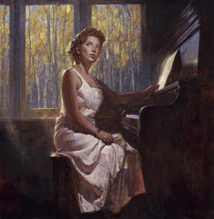 Bruce Wolfe - Girl at piano - Diva - 1998