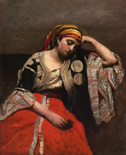 Camille Corot - Jewish argelian woman - 1870