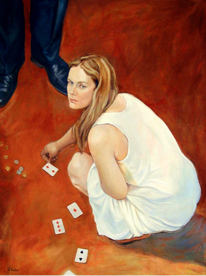 Jane Eccles - The card players