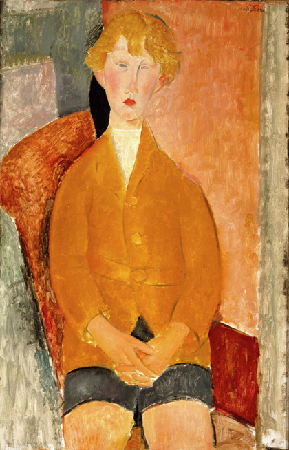 Amedeo Modigliani - Boy in short pants-1918