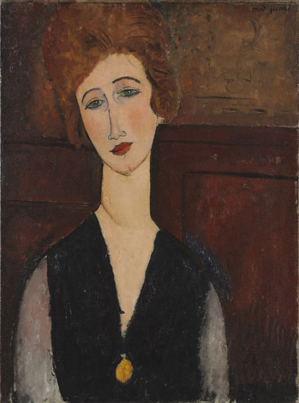 Amedeo Modigliani- portrait of a woman - 1917-18