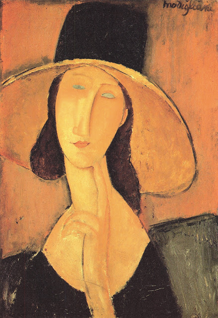 Modigliani - Mulher com chapéu - 1917-19