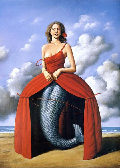 Rafal Olbinski - Mermaid