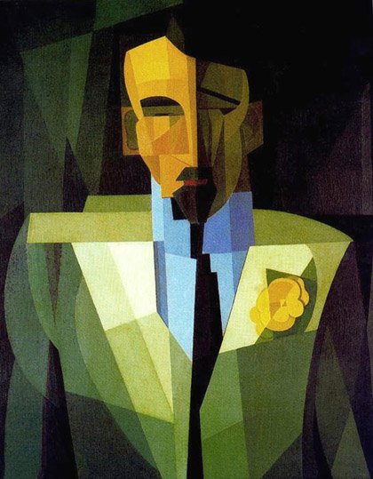 Emilio Pettoruti - The man with the yellow flower